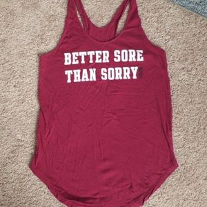 PINK Better Sore Than Sorry Tank Top